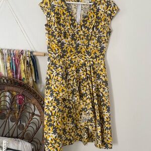 Mata Traders designer floral dress. Fair trade. Ethically sourced.